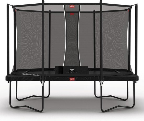 BERG Ultim Favorit Regular 330x220cm Zwart + Safety Net Comfort