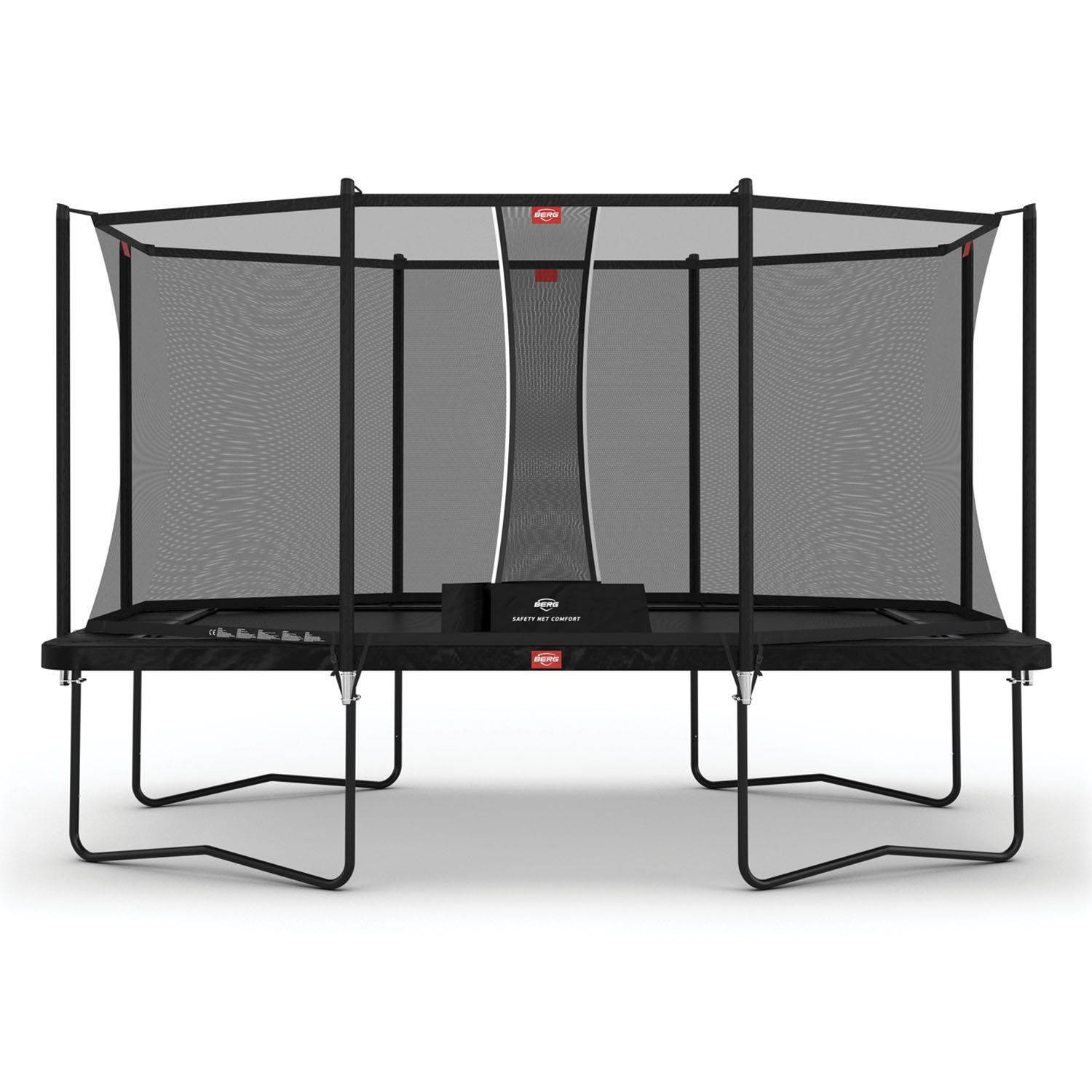 BERG Ultim Favorit Regular 410x250cm Zwart + Safety Net Comfort