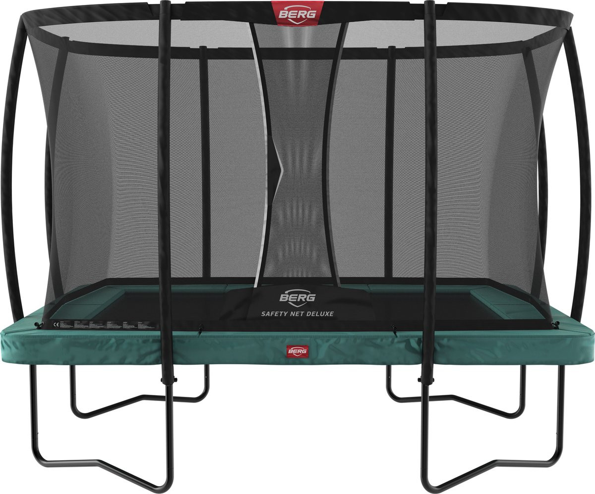 BERG Trampoline Ultim Champion Regular Groen 330 + Safety Net Deluxe