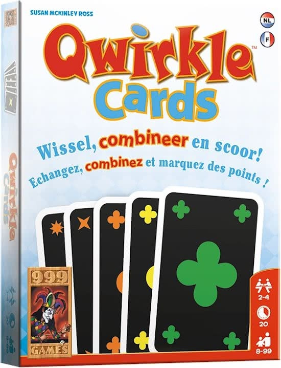 999 games - Qwirkle Cards - Kaartspel