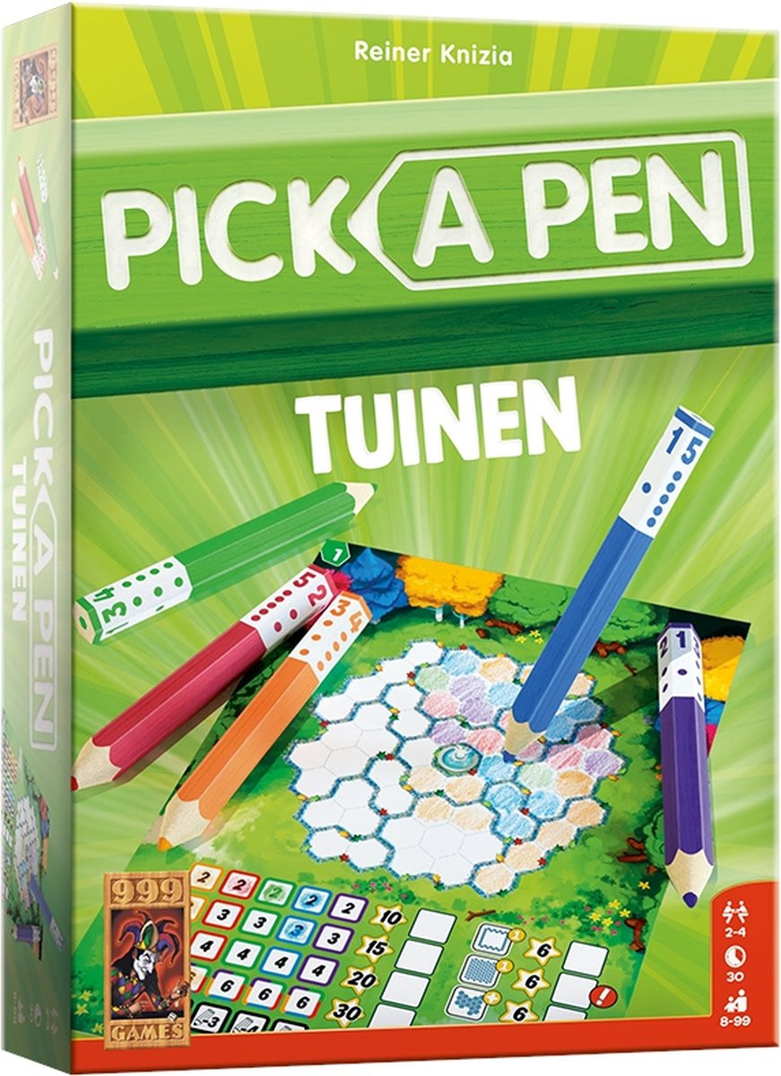 999 Games - Pick a Pen Tuinen - Dobbelspel