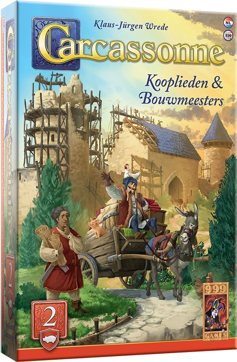 999 Games - Carcassonne uitbreiding 2 - Kooplieden & Bouwmeesters 999 Games - Carcassonne uitbreiding 2 - Kooplieden & Bouwmeesters