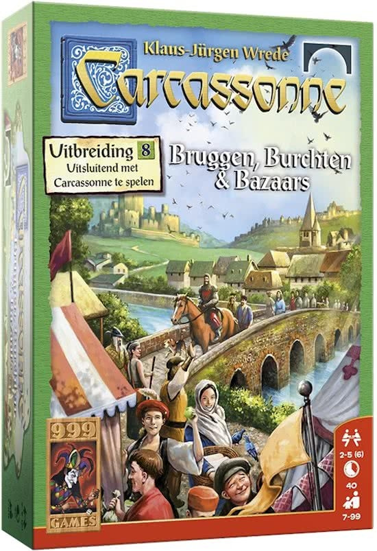 999 Games - Carcassonne: Bruggen, Burchten en Bazaars - Bordspel