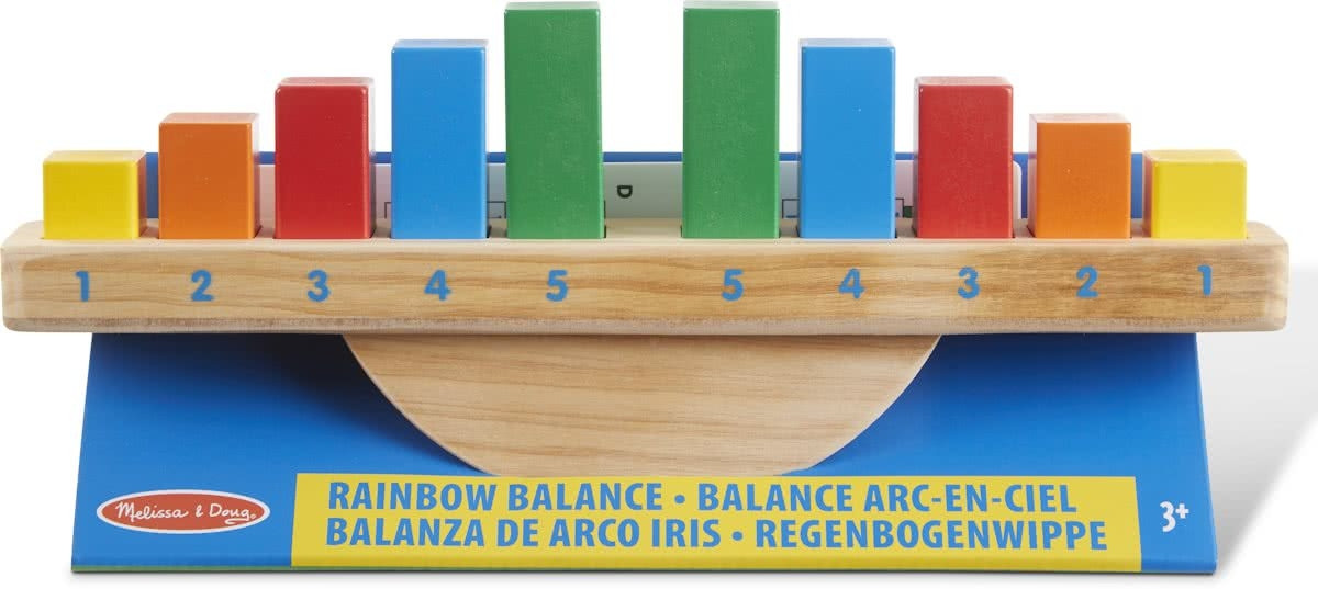Melissa & Doug - Houten Regenboogwip - 13 delig