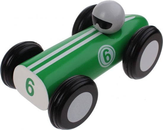 Jouéco Houten Raceauto 16 Cm Groen