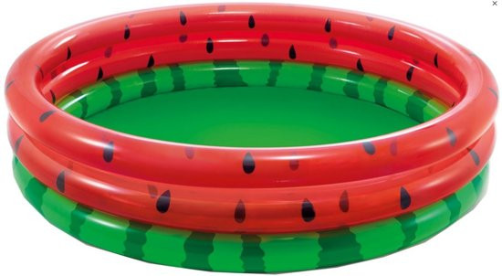 Intex Watermeloen 3 Rings 168cm - Opblaaszwembad