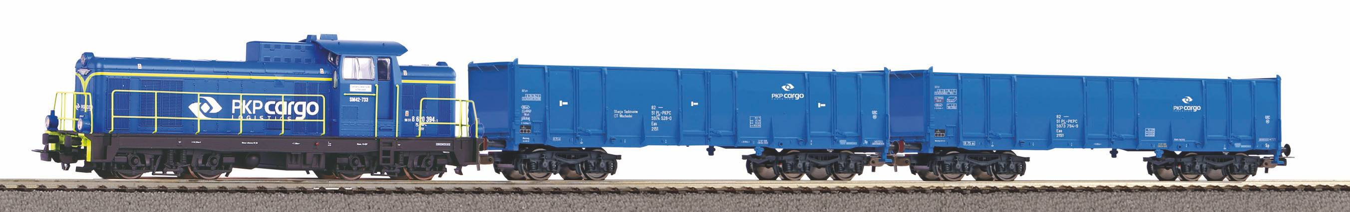 Piko Trein H0 Startset - Diesellocomotief SM 42 met 2 open goederenwagens - (97937)