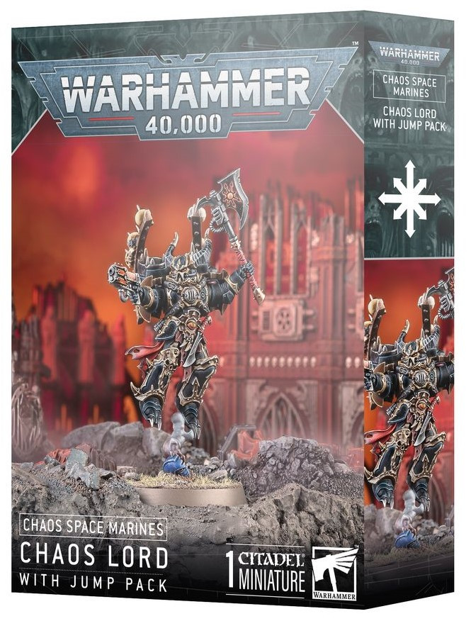 Warhammer 40K - Chaos Space Marines - Chaos Lord With Jump Pack (43-101)