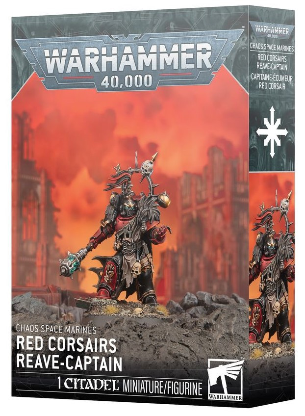 Warhammer 40K - Chaos Space Marines - Red Corsairs Reave-Captain (43-111)