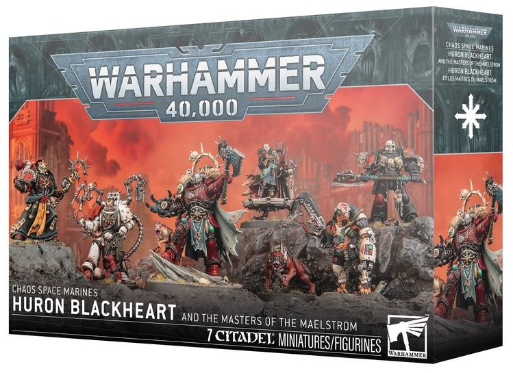 Warhammer 40K - Chaos Space Marines - Huron Blackheart and the Masters of the Maelstrom (43-110)