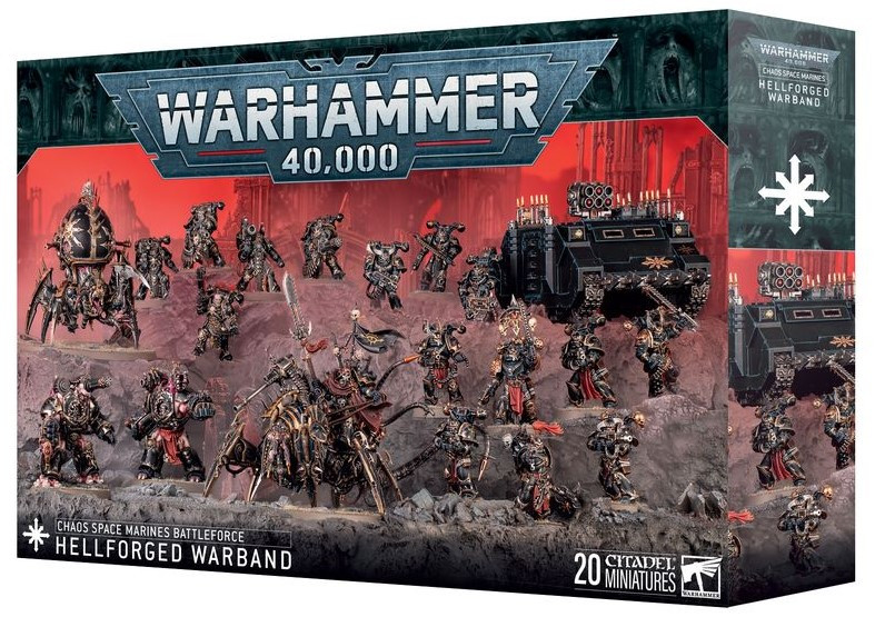 Warhammer 40K - Chaos Space Marines - Battleforce - Hellforged Warband (71-43)