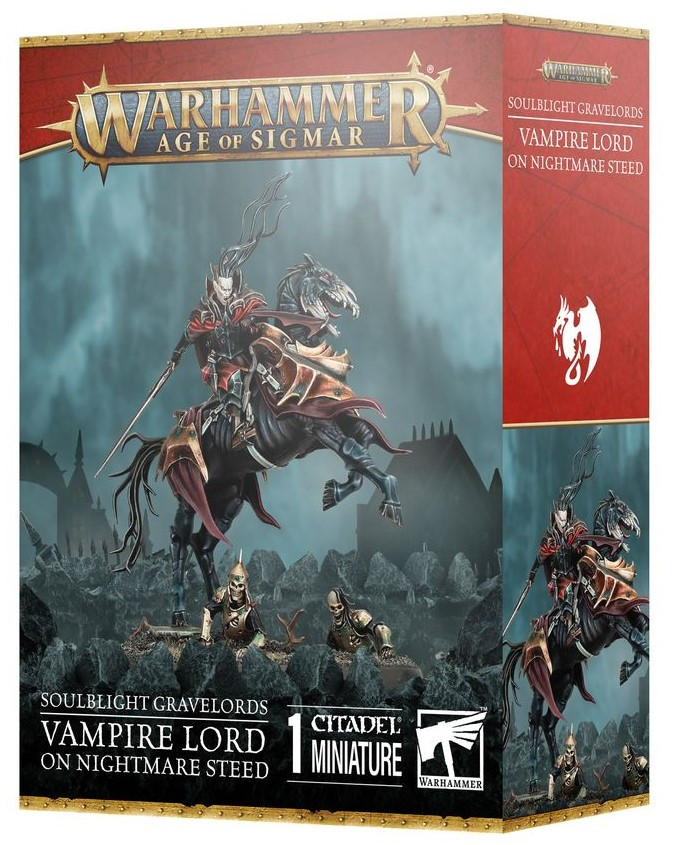 Warhammer Age of Sigma - Soulblight Gravelords - Vampire Lord on Nightmare Steed (91-82)