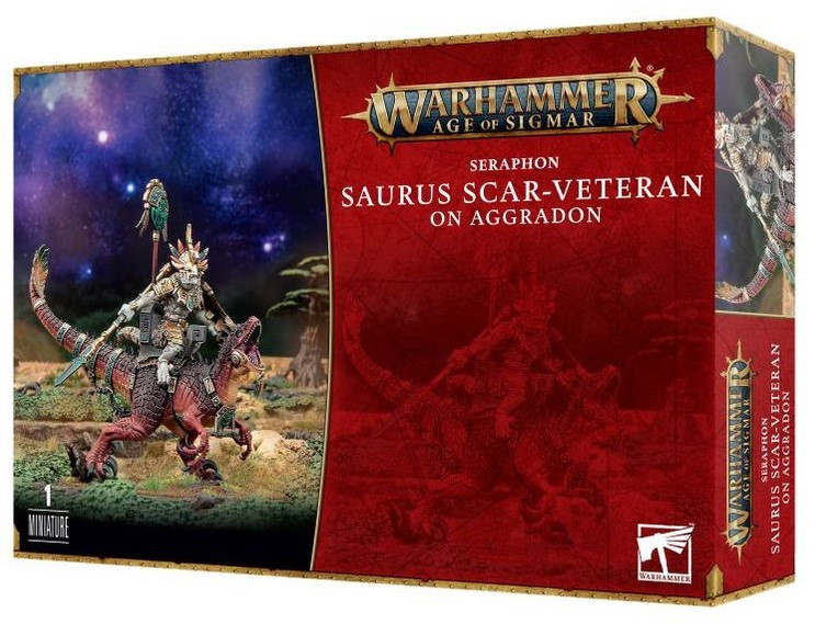 Warhammer Age of Sigmar - Seraphon - Saurus Scar-Veteran on Aggradon (88-24)