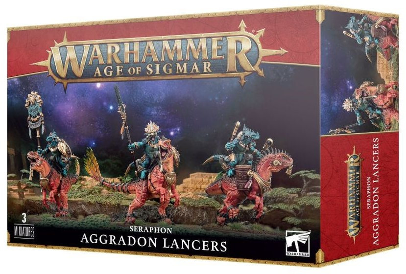 Warhammer Age of Sigmar - Seraphon - Aggradon Lancers (88-18)