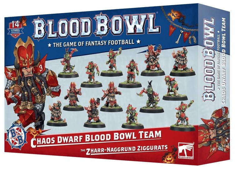 Warhammer Bloodbowl - Chaos Dwarf Blood Bowl Team: The Zharr-Naggrund Ziggurats (201-11) Warhammer Bloodbowl - Chaos Dwarf Blood Bowl Team: The Zharr-Naggrund Ziggurats (201-11)