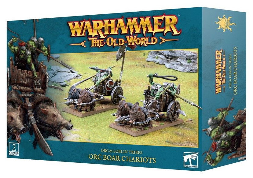 Warhammer - The Old World - Orc & Goblin Tribes - Orc Boar Chariots (09-07)