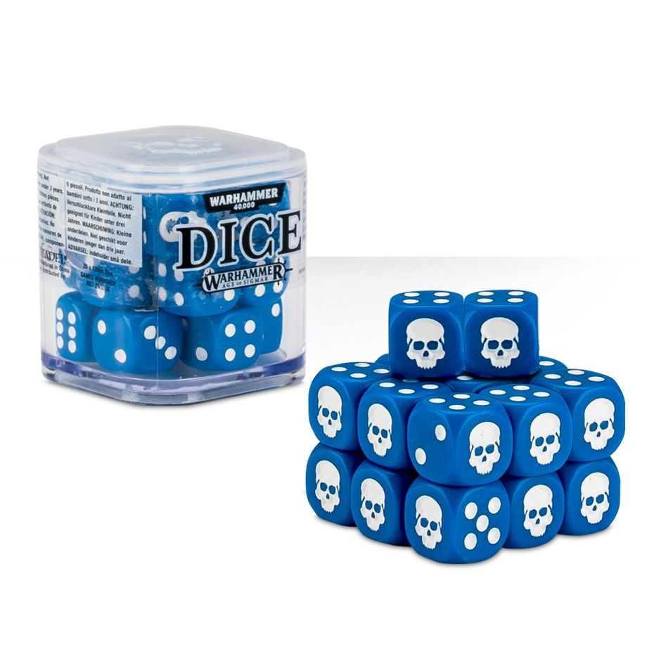 Citadel 20st dobbelstenen 12mm - Blauw