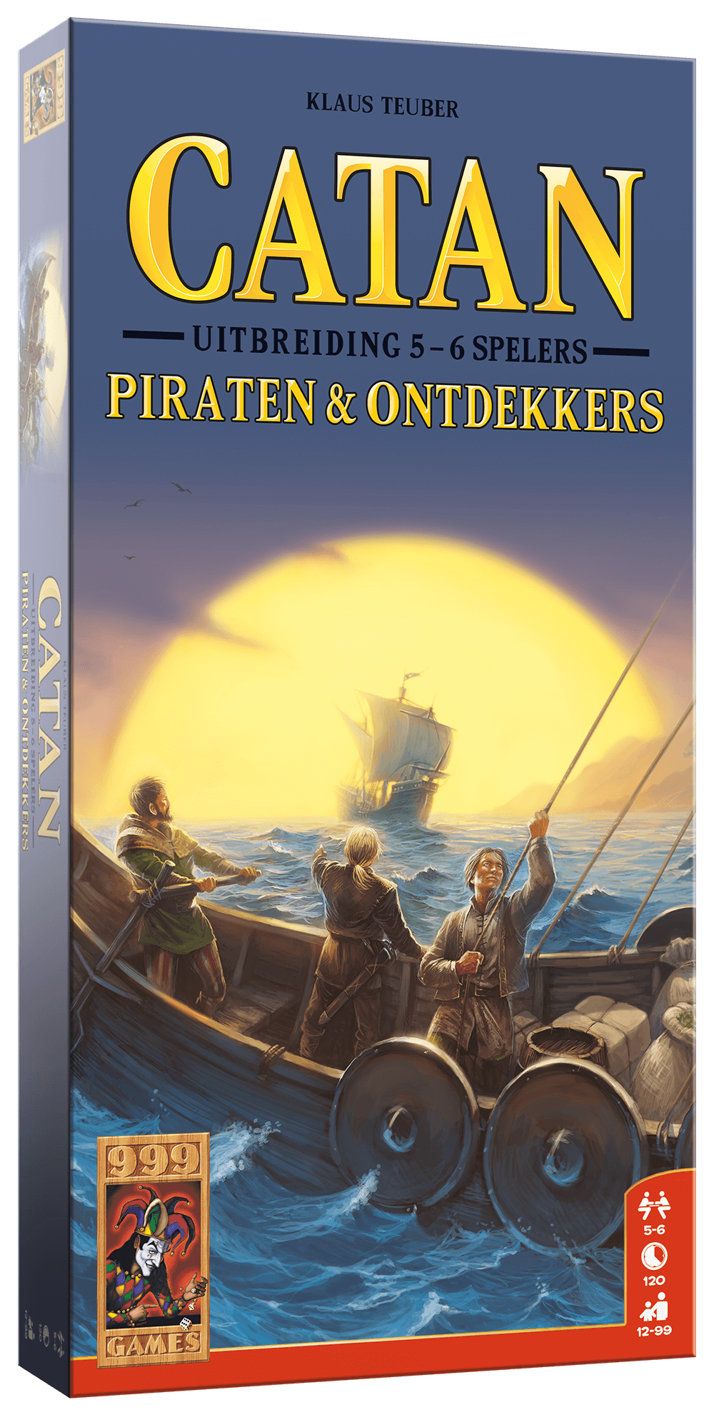 Piraten in zicht! Het speelmateriaal en de spelregels van deze uitbreiding zorgen ervoor dat 2 spelers extra op ontdekkingsreis kunnen.