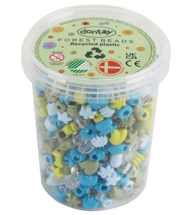 Dantoy PASTEL - emmer met kleine kralen 520 st. - forest