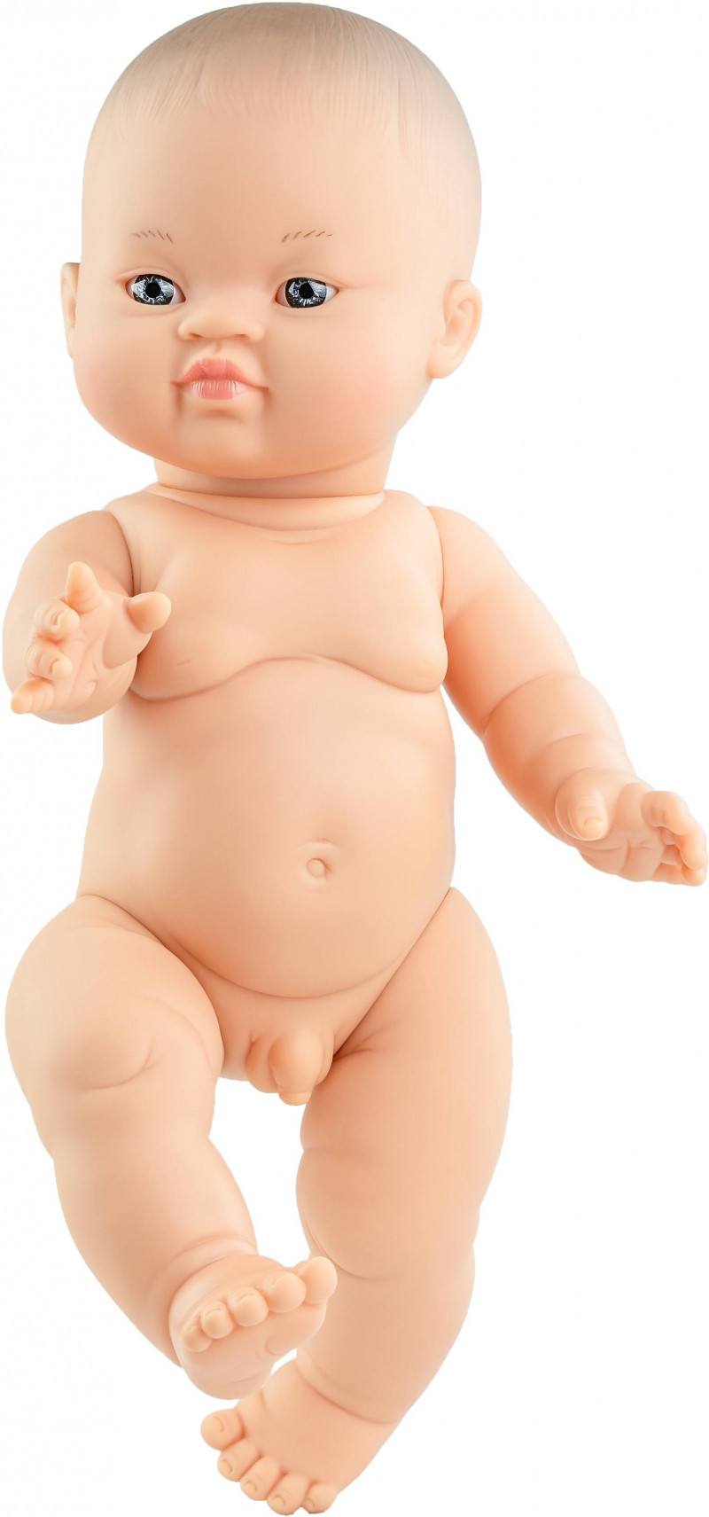 Paola Reina - Babypop Gordi Beltrán - Aziatische jongen zonder kleren (blauwe ogen) - 34cm