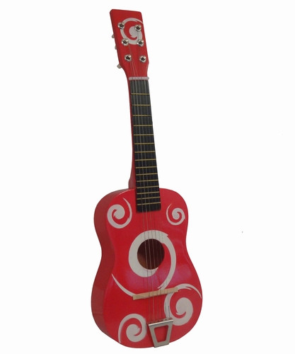 Houten Gitaar 58 cm - Rood