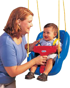 Little Tikes Schommelzitje 2 in 1 Blauw