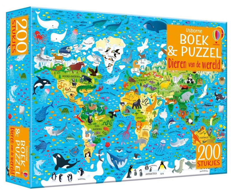 9781474974301 - Boek & puzzel - Dieren van de wereld