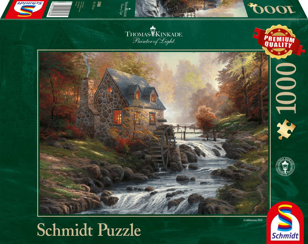 Thomas Kinkade - Cobblestone Mill (1000) - Puzzel