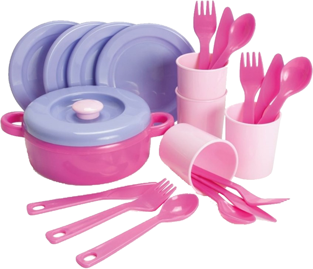 Dantoy Eetservies roze