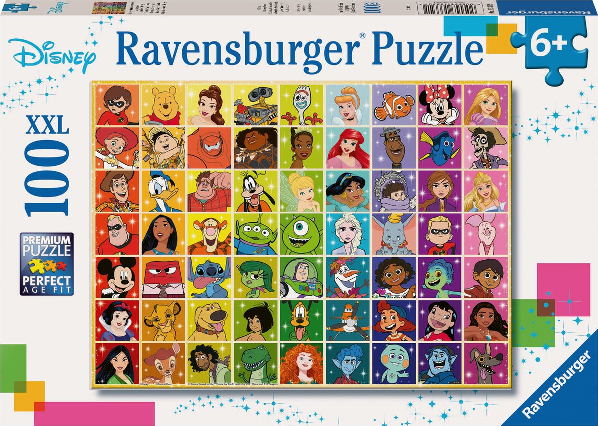 Ravensburger Kinderpuzzel - Disney collage (100)