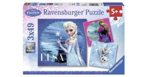 Ravensburger Puzzel -  Elsa, Anne & Olaf (3x49)