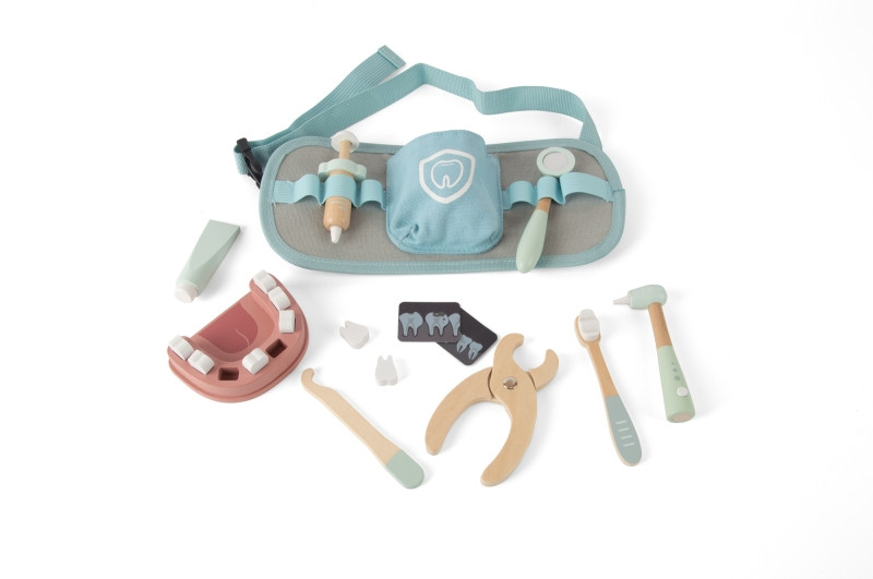 Dantoy - Houten tandartsset 19-delig in doos