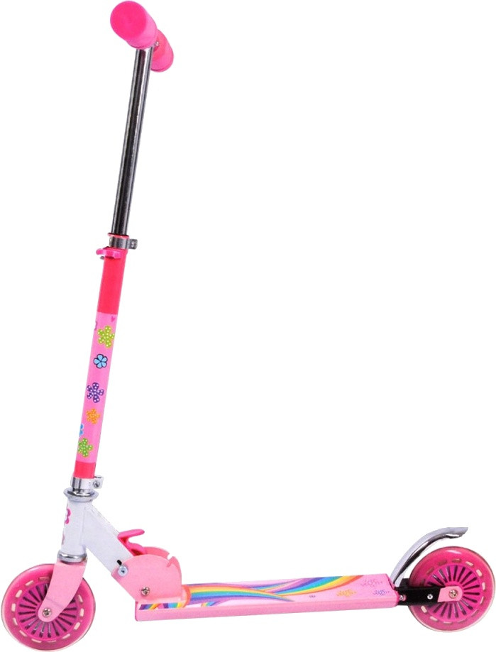 Aluminium Step - opklapbaar - Bloem Roze