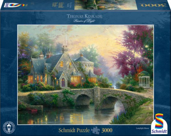 Thomas Kinkade - Lamplight Manor (3000) - Puzzel