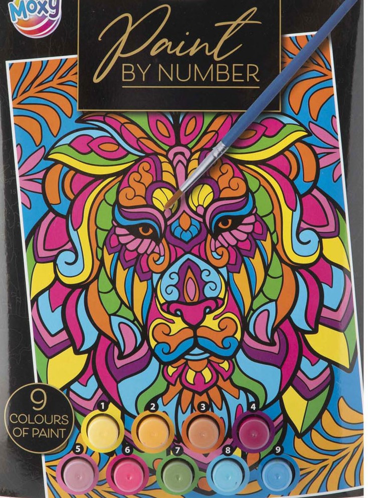 paint by number - complete schilderset - leeuw paint by number - complete schilderset - leeuw