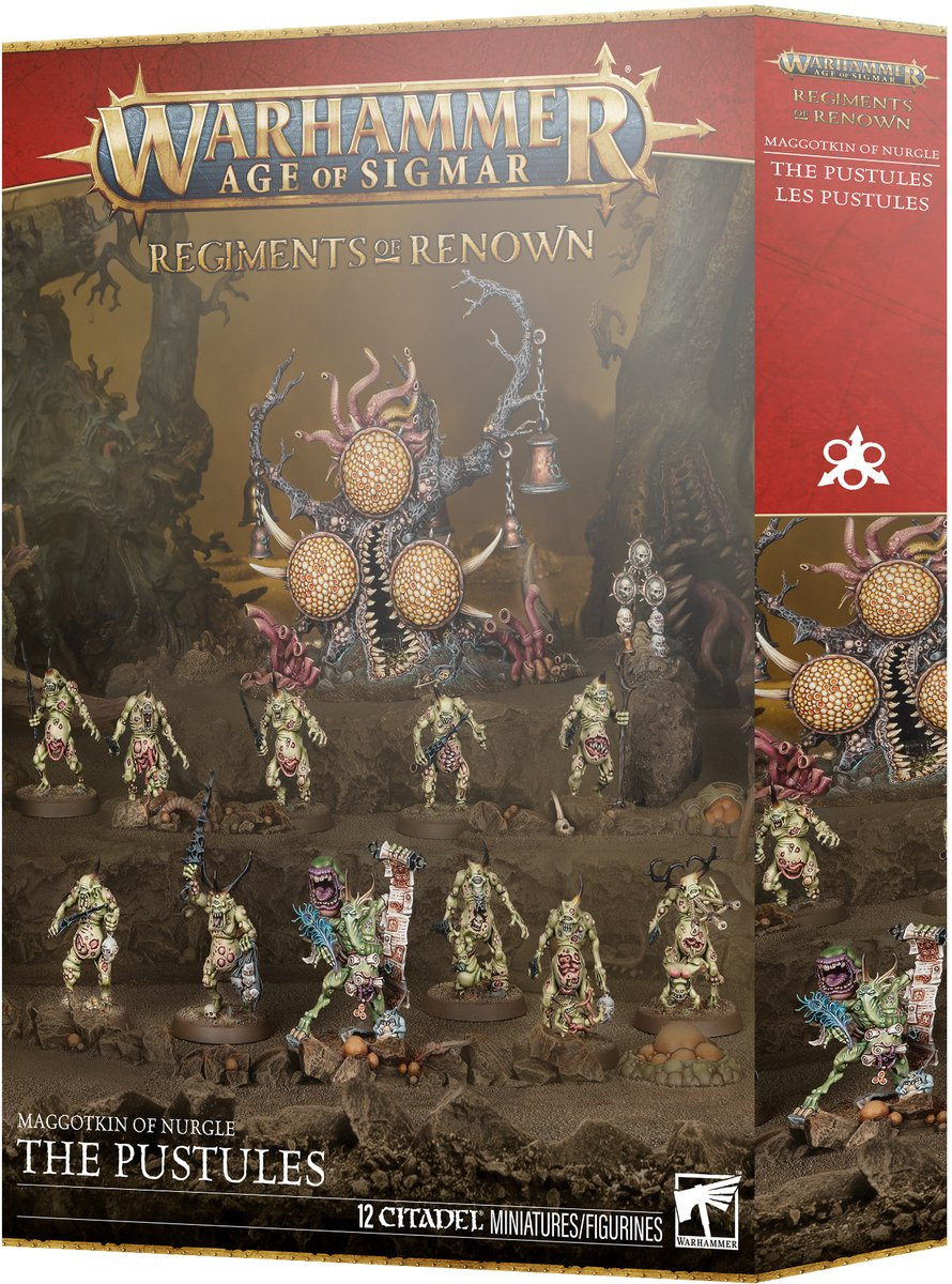 Warhammer Age of Sigmar - Maggotkin of Nurgle - The Pustules (83-106) Warhammer Age of Sigmar - Maggotkin of Nurgle - The Pustules (83-106)