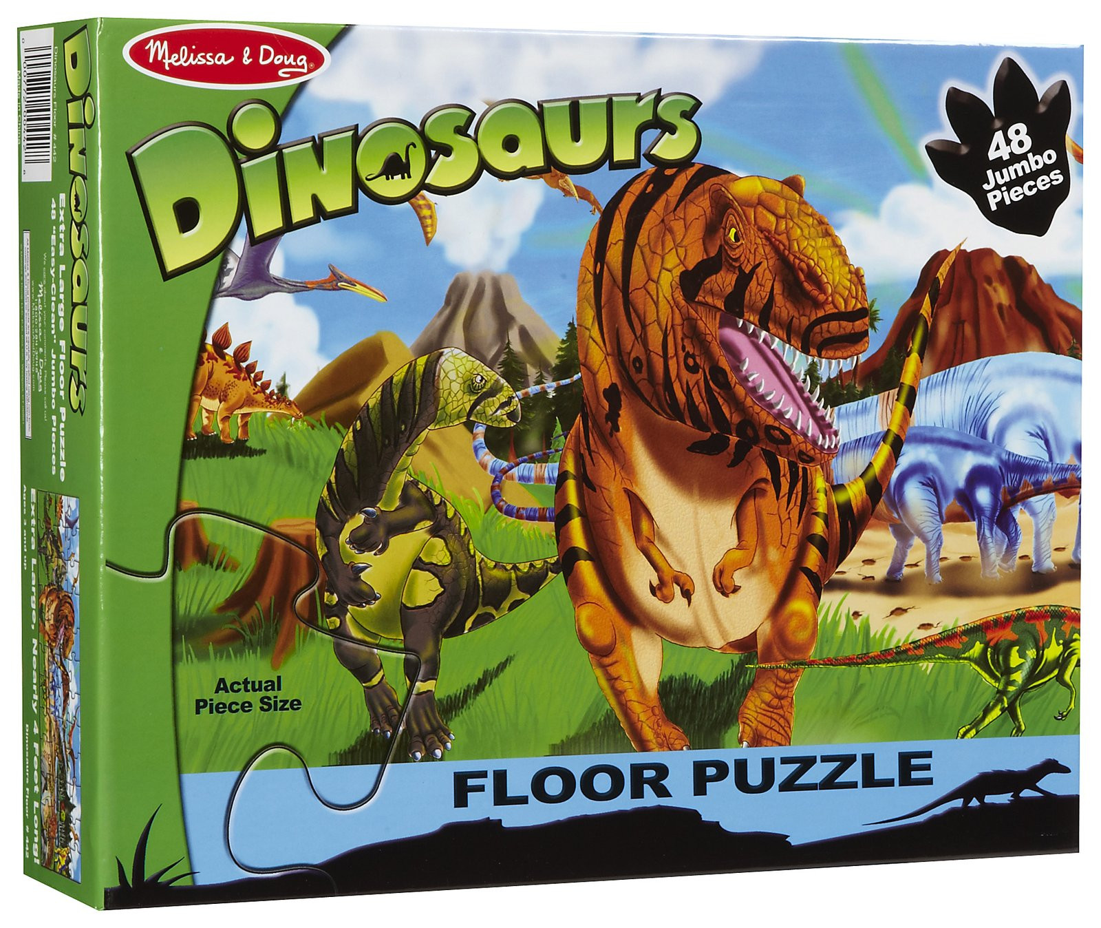 Melissa & Doug - vloerpuzzel Land of Dinosaurs (48 dlg.)