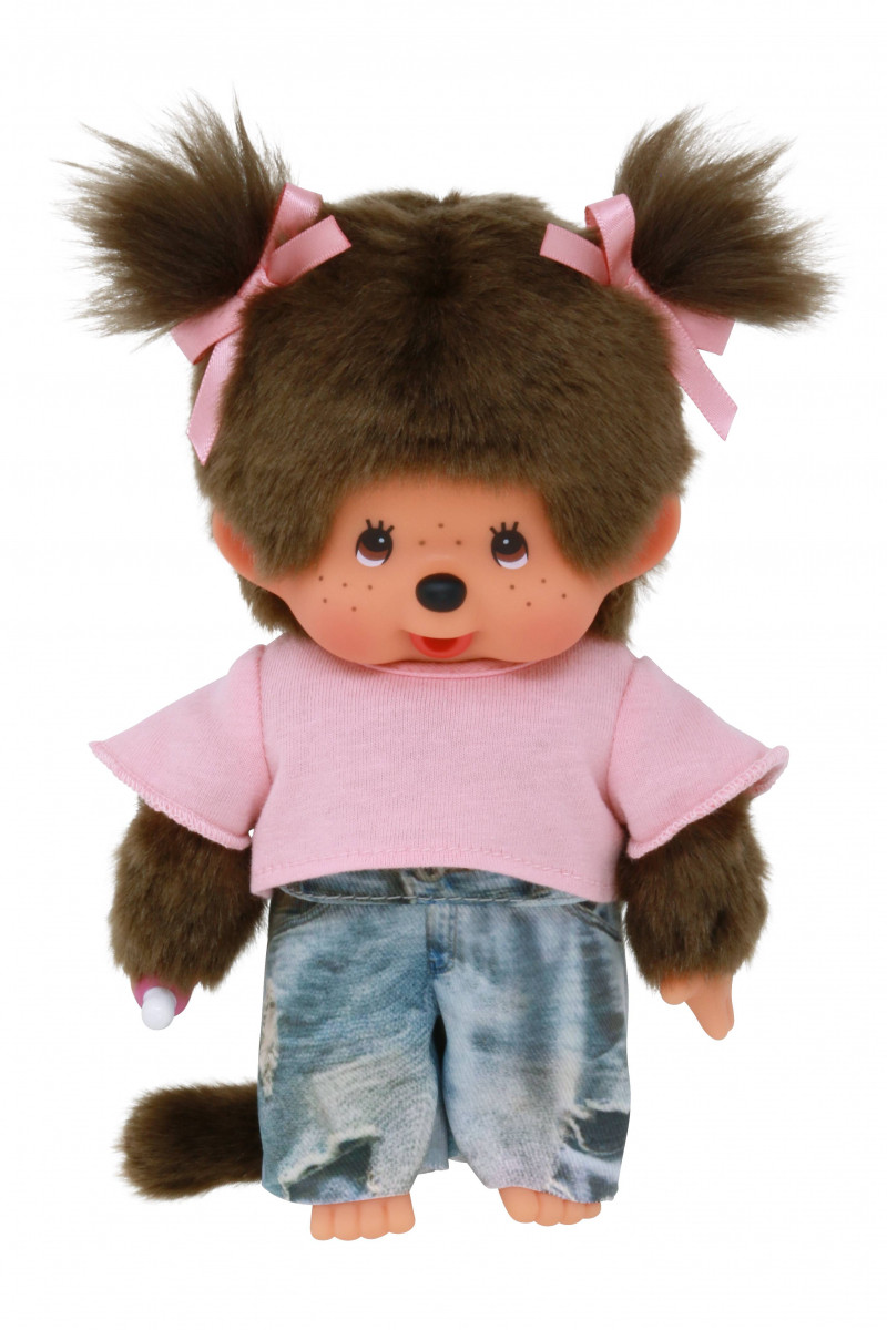 4905610253845 - Monchhichi Meisje Street Fashion 20 cm