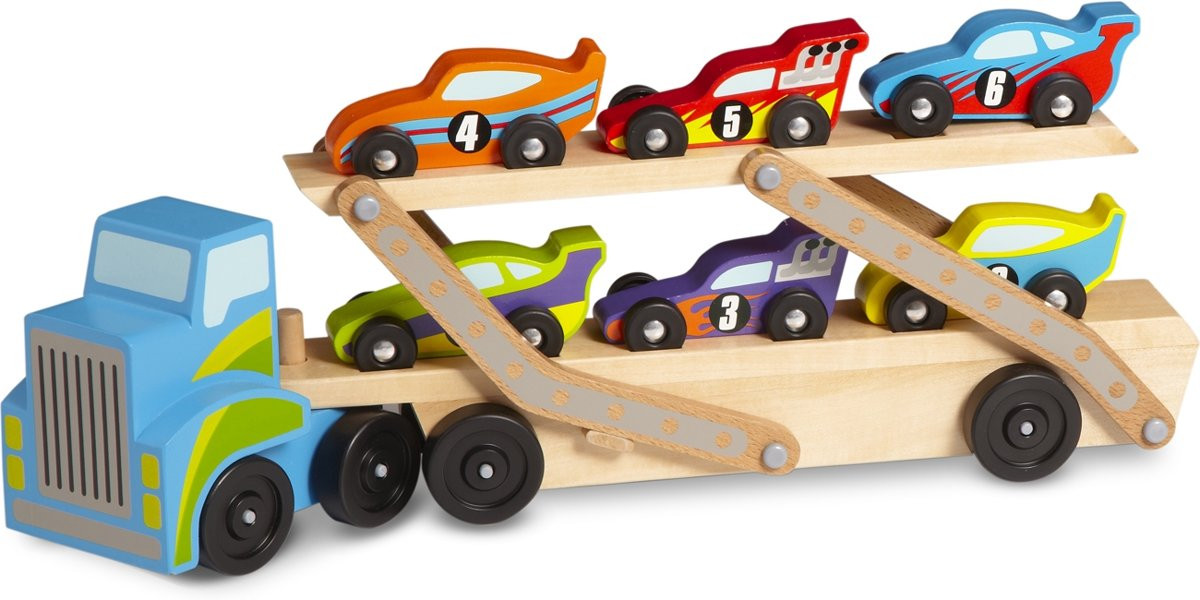 Melissa & Doug - Mega Race-Car Carrier