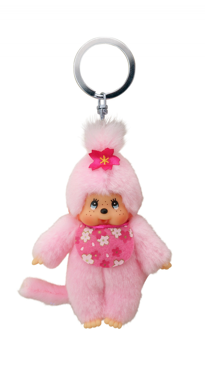 Monchhichi - 10cm Sleutelhanger - Cherry Blossom