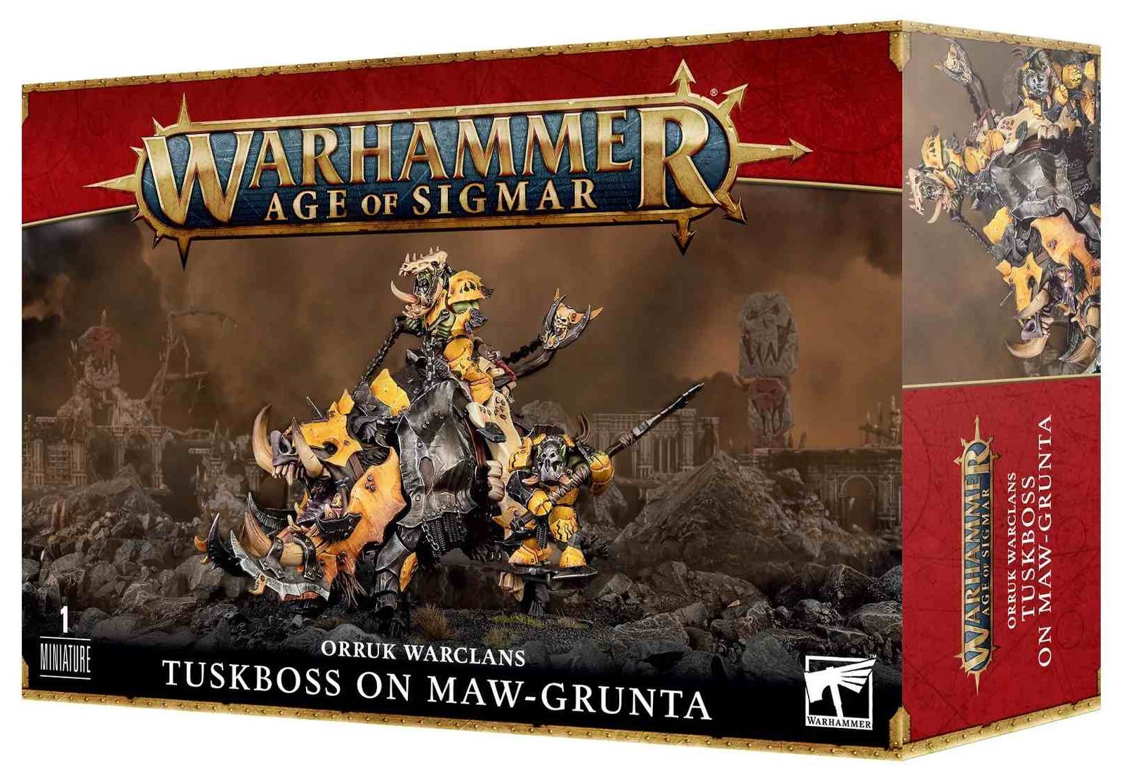 Warhammer Age of Sigmar - Orruk Warclans - Tuskboss on Maw-grunta (89-81)