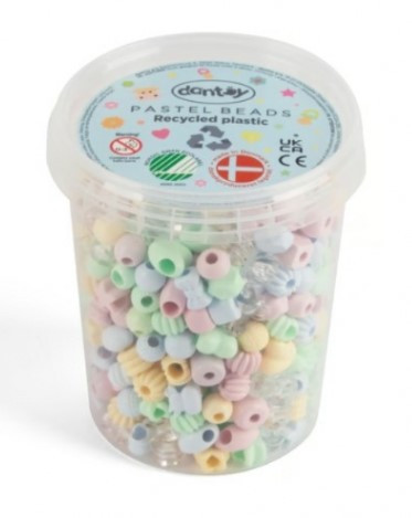 Dantoy PASTEL - emmer met kleine kralen 520 st. 