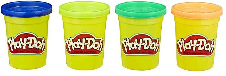 Play-Doh kleiset Wild 4-delig blauw/groen/oranje