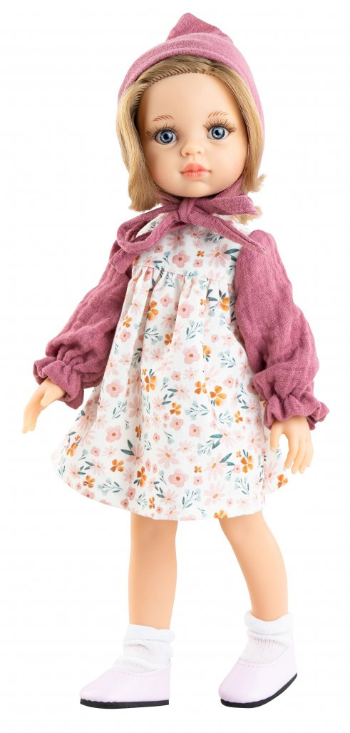 Paola Reina - Pop Amigas - Carla Roze Mutsje (32cm) Paola Reina - Pop Amigas - Carla Roze Mutsje (32cm)