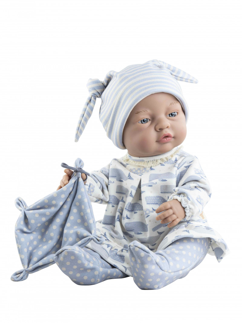 Paola Reina - Babypop Bebita - Meisje Walvis met Knuffeldoekje (42cm)