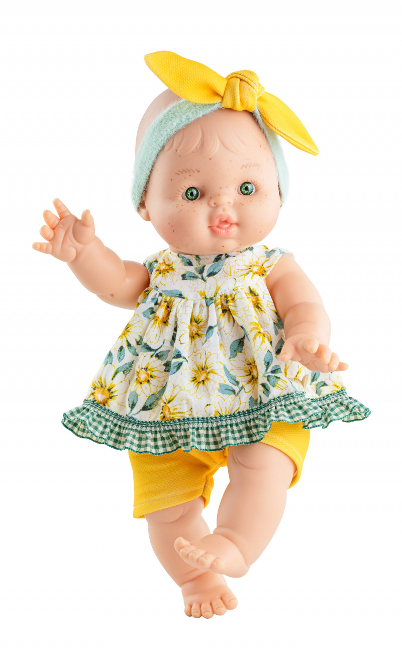 Paola Reina Pop Gordi meisje Ana groene ogen 34cm