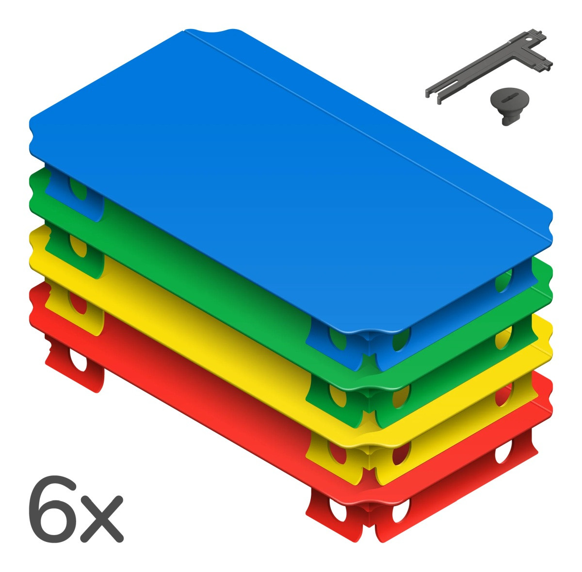 QUADRO - HALF PANELEN SET L (6st.)