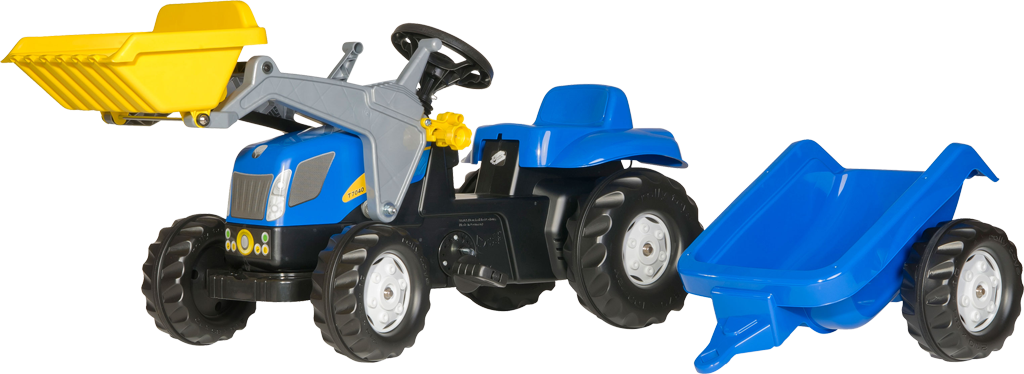 Rolly Toys - rollyKid NH T7040 traptractor met lader en aanhanger