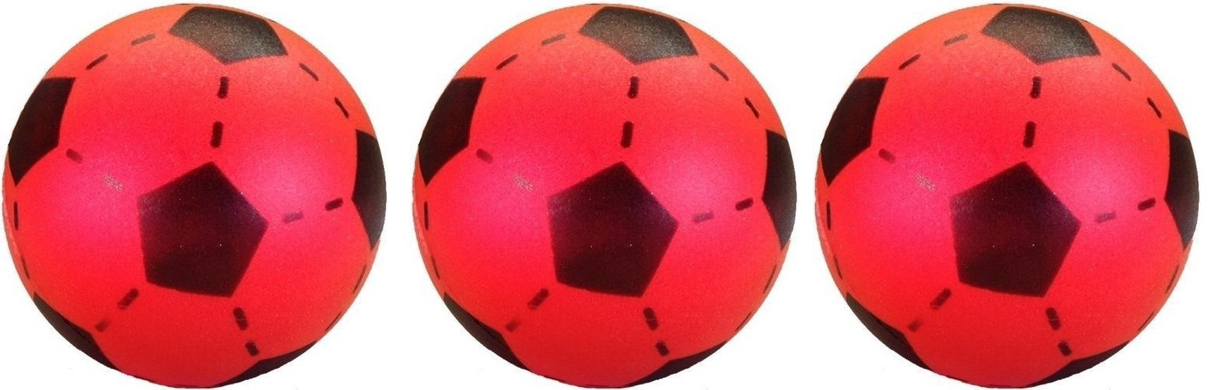Softbal Rood 20 cm - drie stuks!