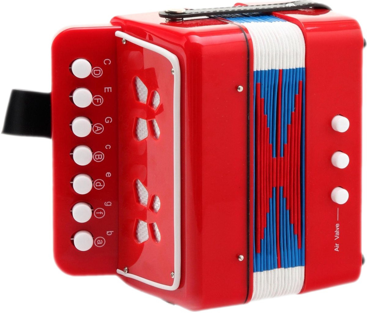 Kinder Accordeon Rood (17x18x10,5cm)
